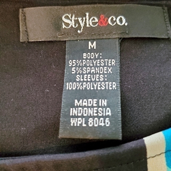 STYLE & CO TUNIC TOP SHEER SLEEVES - Picture 5 of 5